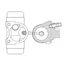 F 026 002 038 BOSCH Колесный тормозной цилиндр