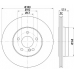 MDC2051 MINTEX Тормозной диск