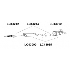 LC43214 VENEPORTE Глушитель выхлопных газов конечный