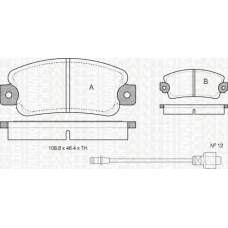 8110 12742 TRIDON Brake pads - front