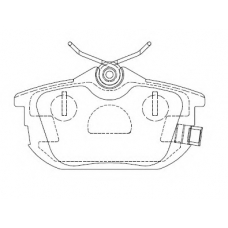 KD4733 ASIMCO Комплект тормозных колодок, дисковый тормоз