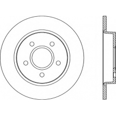 BDA2041.10 OPEN PARTS Тормозной диск