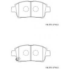 KD2754 ASIMCO Комплект тормозных колодок, дисковый тормоз