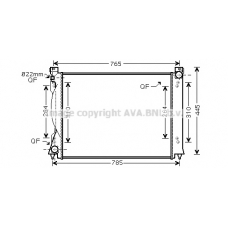 AI2335 AVA Радиатор, охлаждение двигателя