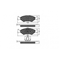 32207 SPIDAN Комплект тормозных колодок, дисковый тормоз