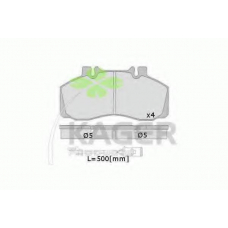 35-0305 KAGER Комплект тормозных колодок, дисковый тормоз
