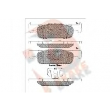 RB2115 R BRAKE Комплект тормозных колодок, дисковый тормоз