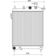 350213934000 MAGNETI MARELLI Радиатор, охлаждение двигателя