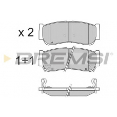 BP3314 BREMSI Комплект тормозных колодок, дисковый тормоз