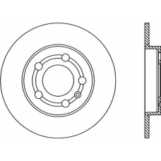 BDA1745.10 OPEN PARTS Тормозной диск