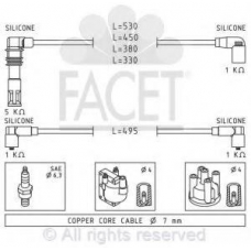 4.9580 FACET Комплект проводов зажигания