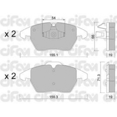 822-548-1 CIFAM Комплект тормозных колодок, дисковый тормоз