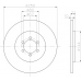 MDC187 MINTEX Тормозной диск