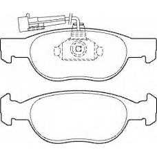 BP1340 QUINTON HAZELL Комплект тормозных колодок, дисковый тормоз