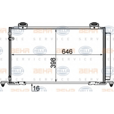 8FC 351 310-181 HELLA Конденсатор, кондиционер