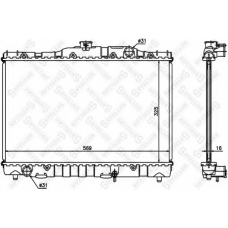10-26371-SX STELLOX Радиатор, охлаждение двигателя