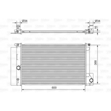 701538 VALEO Радиатор, охлаждение двигателя
