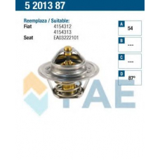 5201387 FAE Термостат, охлаждающая жидкость