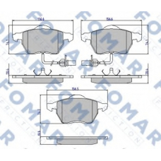 FO 906581 FOMAR ROULUNDS Комплект тормозных колодок, дисковый тормоз