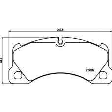 8DB 355 015-801 HELLA PAGID Комплект тормозных колодок, дисковый тормоз