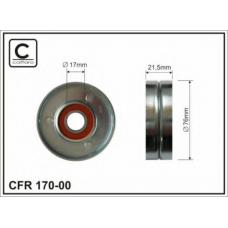 170-00 CAFFARO Натяжной ролик, поликлиновой  ремень