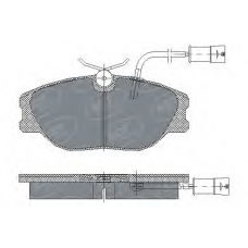 SP 163 PR SCT Комплект тормозных колодок, дисковый тормоз