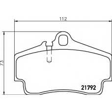 8DB 355 018-481 HELLA PAGID Комплект тормозных колодок, дисковый тормоз