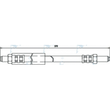 HOS3137 APEC Тормозной шланг