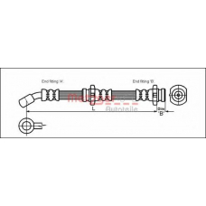 4114710 METZGER Тормозной шланг