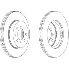 DDF492-1 FERODO Тормозной диск