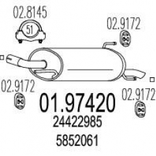 01.97420 MTS Глушитель выхлопных газов конечный