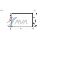 CN2011 AVA Радиатор, охлаждение двигателя