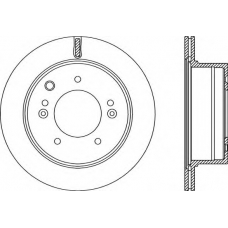 BDR2241.20 OPEN PARTS Тормозной диск