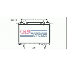 1709701 KUHLER SCHNEIDER Радиатор, охлаждение двигател