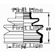 FCB6006 FIRST LINE Пыльник, приводной вал