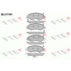 BL2171A1 FTE Комплект тормозных колодок, дисковый тормоз