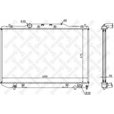 10-26386-SX STELLOX Радиатор, охлаждение двигателя