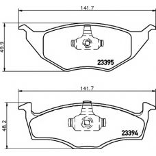 8DB 355 008-481 HELLA PAGID Комплект тормозных колодок, дисковый тормоз