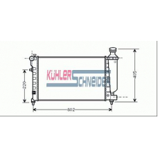 1500361 KUHLER SCHNEIDER Радиатор, охлаждение двигател