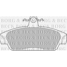 BBP1411 BORG & BECK Комплект тормозных колодок, дисковый тормоз
