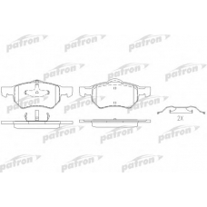 PBP1474 PATRON Комплект тормозных колодок, дисковый тормоз