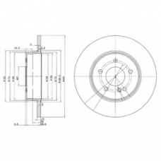 BG3602 DELPHI Тормозной диск