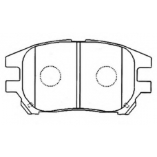 AKD-1481 ASVA Комплект тормозных колодок, дисковый тормоз