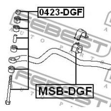 0423-DGF FEBEST Тяга / стойка, стабилизатор