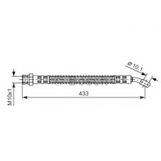 1 987 481 277 BOSCH Тормозной шланг