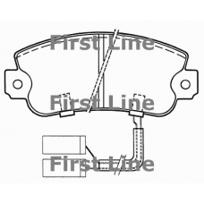 FBP1036 FIRST LINE Комплект тормозных колодок, дисковый тормоз