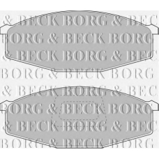 BBP1214 BORG & BECK Комплект тормозных колодок, дисковый тормоз