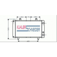 1501101 KUHLER SCHNEIDER Радиатор, охлаждение двигател