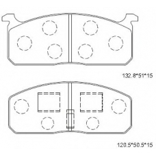 KD2635 ASIMCO Комплект тормозных колодок, дисковый тормоз