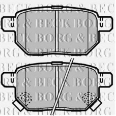 BBP2086 BORG & BECK Комплект тормозных колодок, дисковый тормоз